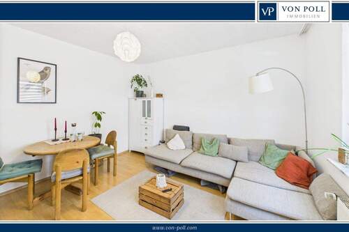 gemütlicher Wohn-/ Essbereich - Helle, charmante 3-Zimmer-Wohnung in zentraler Altstadtlage von Mainz