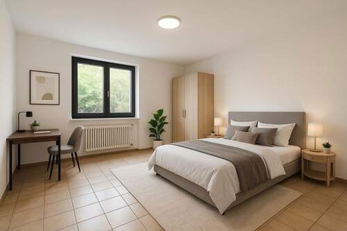Schalfzimmer - Größzügige 2 Zimmer Wohnung am Rande Grötzingen in Berghausen