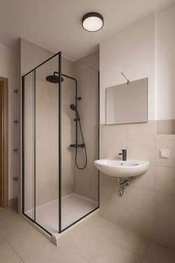 Dusche Bad - Etagenwohnung mit 58,00 m² in Berghausen zur Miete