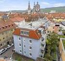 Haus in Richtung Stift Haug.jpg - Zentralstes Citywohnen am Theater - mit Balkon und Garten