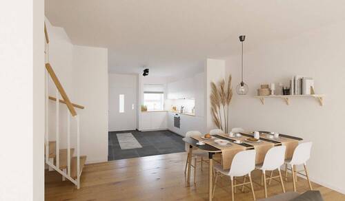 Der Essbereich bietet Platz für Ihre Gäste - Reihenmittelhaus mit 101,70 m&sup2; in Ribnitz-Damgarten zum Kaufen