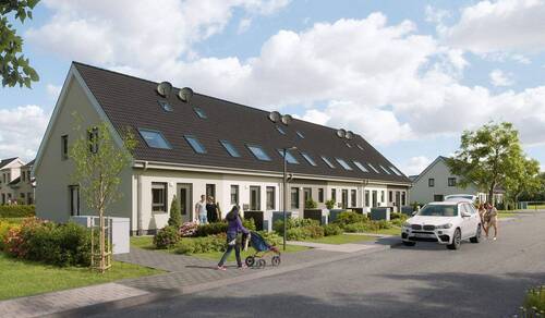 Unsere Reihenhäuser stehen in grüner Umgebung - 