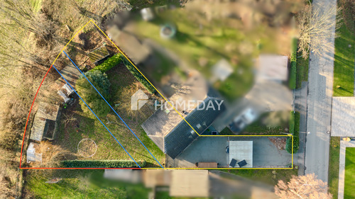 3. Hausansicht (von oben) - 4 Zimmer Doppelhaushälfte in Damshagen