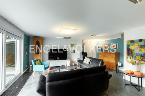 Wohnzimmer - 5 Zimmer Doppelhaushälfte zum Kaufen in Hilden