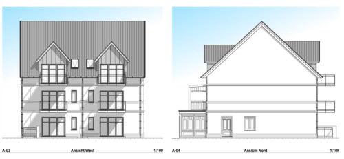 Ansicht West und Nord - 