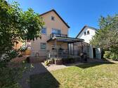 H 548 Terrassenansicht 2.jpeg - 3 Zimmer Einfamilienhaus zum Kaufen in Lampertheim