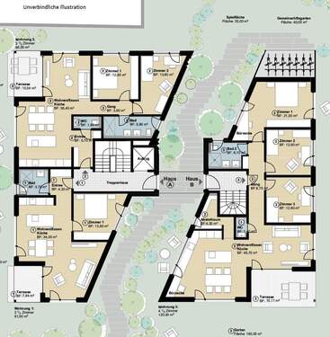 Lageplan Ansicht von oben - 