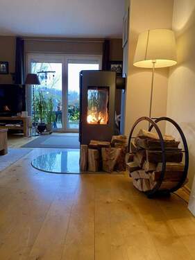 Kamin-Ofen im Wohnzimmer - 