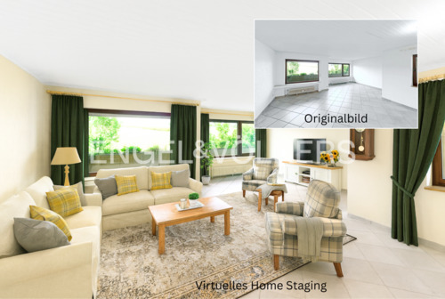 Wohn- Esszimmerbereich Staging - 3 Zimmer Etagenwohnung in Mettmann-Metzkausen