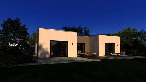 Ansicht Garten - MODERNER BUNGALOW ZUR FREIEN ENTFALTUNG