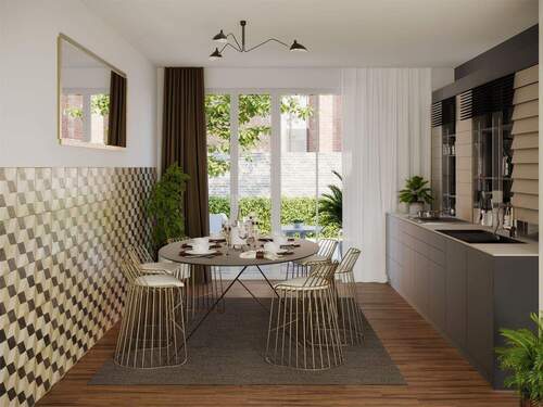 Bsp. Animation Küche - Etagenwohnung mit 94,30 m&sup2; in Berlin zum Kaufen