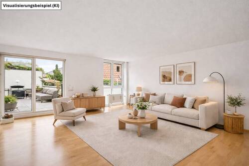 Wohnzimmer (Alternative) - 3 Zimmer Etagenwohnung zum Kaufen in Gütersloh