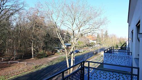 Winterblick vom Balkon - 