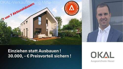 Bild 1 - AKTION !! Ihr Traumhaus - gebaut auf Ihrem Grundstück oder mit unserem Grundstücksservice - EINZUGSFERTIG