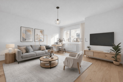 Wohnzimmer - 1 Zimmer Etagenwohnung zum Kaufen in Berlin