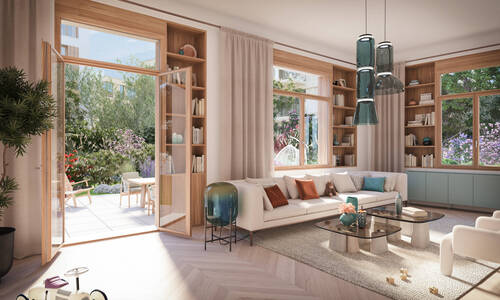 Wohnzimmer - Familienfreundliche 4-Zimmer-Wohnung mit Lech- und Altstadtblick