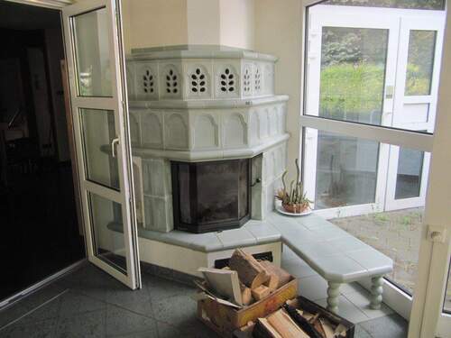 Kamin im Wintergarten - 