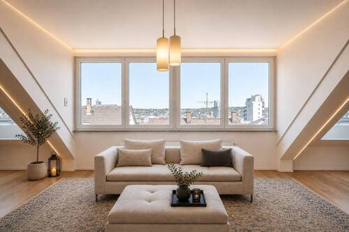 Großzügiger Wohnbereich mit urbanem Ausblick - 4 Zimmer Etagenwohnung zum Kaufen in Stuttgart