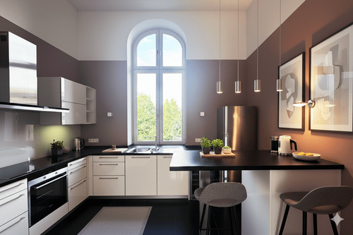 Offene Küche - Etagenwohnung mit 98,40 m&sup2; in Hamburg zum Kaufen