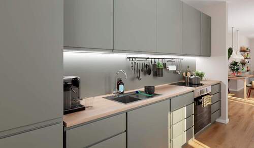 Offene Küche - 5 Zimmer Etagenwohnung zum Kaufen in Wildau