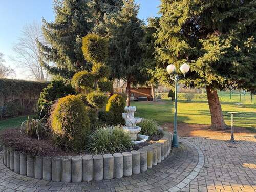 Garten - Doppelhaushälfte mit 116,00 m&sup2; in Elsteraue zum Kaufen