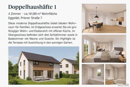 Doppelhaus I - Doppelhaushälfte mit 187,00 m² in Eggstätt zum Kaufen
