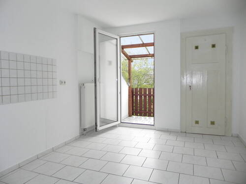 Küche-Balkon - Mansarde mit Balkon in Richtung Pohlitz