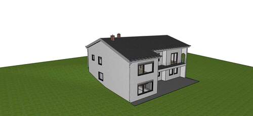 3D-Ansicht aus Süd West - 