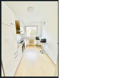Küche mit Einbauzeile - Gepflegte 2-Zi-Wohnung mit Balkon Nähe Plärrer