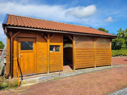 Doppelcarport mit Abstellraum - 