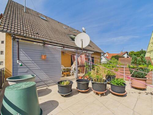 Terrasse - 3 Zimmer Etagenwohnung zum Kaufen in Gäufelden