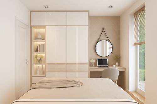 Schlafzimmer - Etagenwohnung mit 93,60 m&sup2; in Achim zum Kaufen