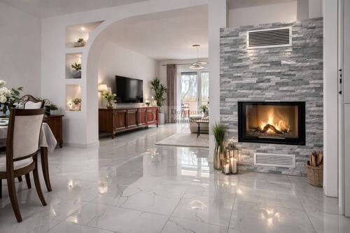 Wohn- und Essbereich - Virtual Staging - 6 Zimmer Doppelhaushälfte zum Kaufen in Limburg