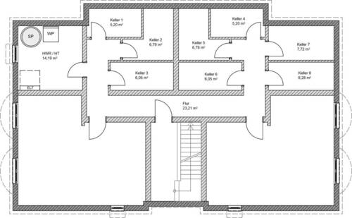 Keller - Etagenwohnung mit 66,00 m&sup2; in Hamburg Niendorf zum Kaufen
