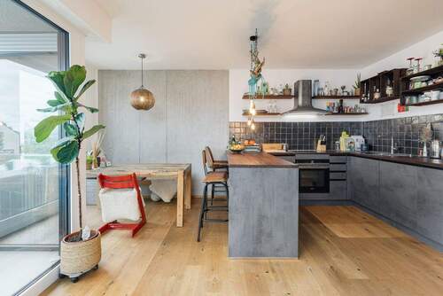 Küche mit Essbereich - 