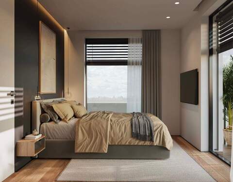 Schlafbereich_SD - Etagenwohnung mit 58,20 m² in München zum Kaufen