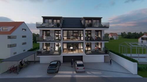 19 Dämmerung.jpg - Etagenwohnung mit 71,00 m² in Bondorf zum Kaufen