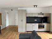 Wohnbereich - Ab sofort! Großzügige, möblierte 1-Zimmer-Wohnung mit Balkon!
