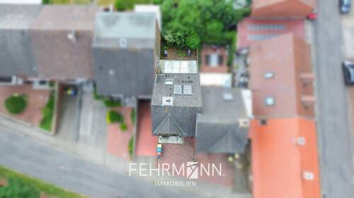 Drohnenansicht - 6 Zimmer Doppelhaushälfte in Haren