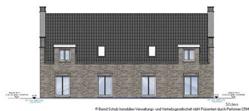 Ansicht Süden - Doppelhaushälfte mit 108,30 m&sup2; in Hamburg zum Kaufen