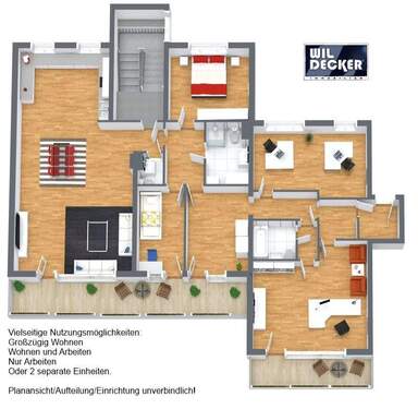 PLAN-Aufteilungsidee. - 