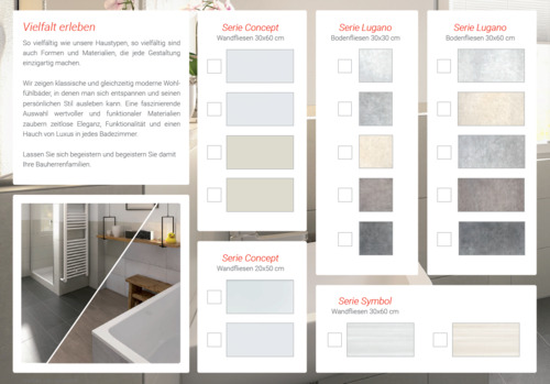 Fliesenauswahl Beispiele - 