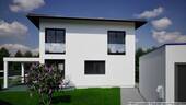 Hausansicht Süd_Planungsbeispiel_Garagenplatzierun - Grundstück in Gräfelfing