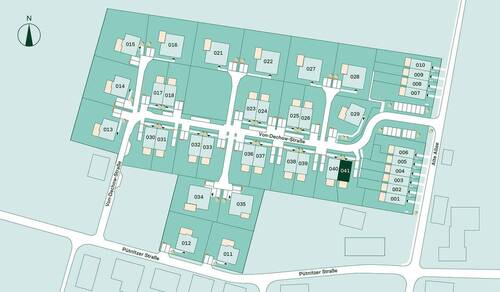Lageplan des Doppelhauses im Projekt Pütnitzwiese - 