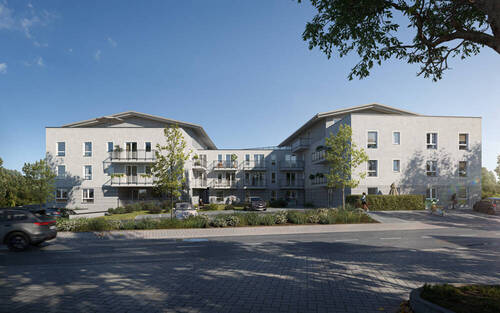 West-Ansicht - 3 Zimmer Etagenwohnung in Ascha