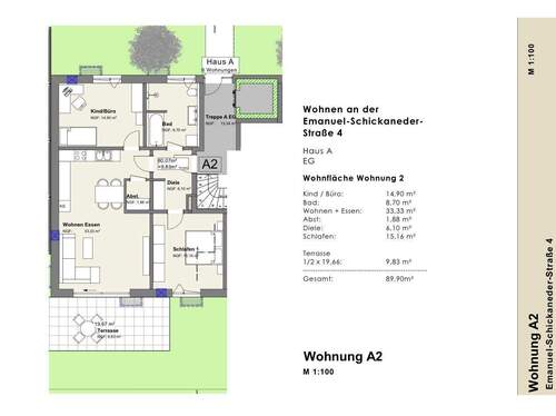 ETW Emanuel (17).jpg - 2 Zimmer Terrassenwohnung in Straubing