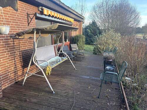 Holzbereich der große Terrasse - 