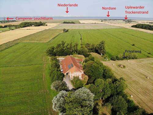 Drohnenbild - 3 Zimmer Etagenwohnung zum Kaufen in Krummhörn