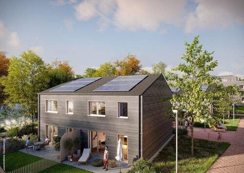 Außenvisualisierung 14 - Doppelhaushälfte mit 4,5 Zimmern und ca. 125 m² samt Gäste-WC und Terrasse