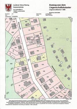 Flurkarte - 4 Zimmer Einfamilienhaus zum Kaufen in Ludwigsfelde